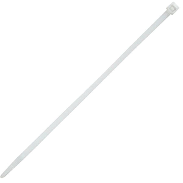 Cable Tie, 11 in L, 3.06 in Max Bundle Dia., Natural, Nylon, 50 lb Strength, 500 PK